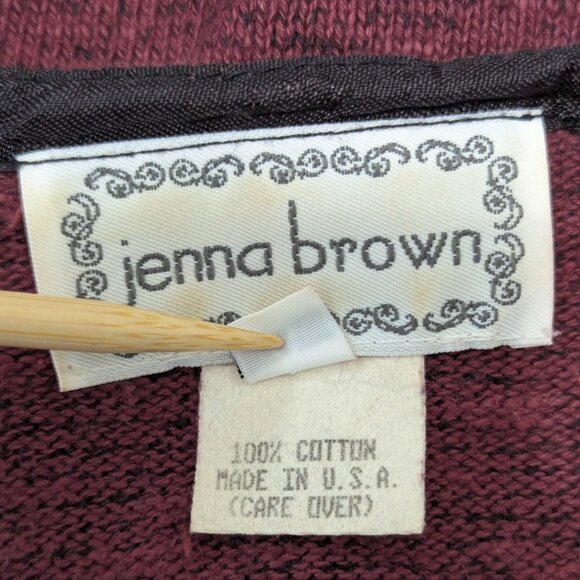 VTG Jenna Brown 90s Y2K Witchy Romantic Academia Cardigan SM - Picture 10 of 11